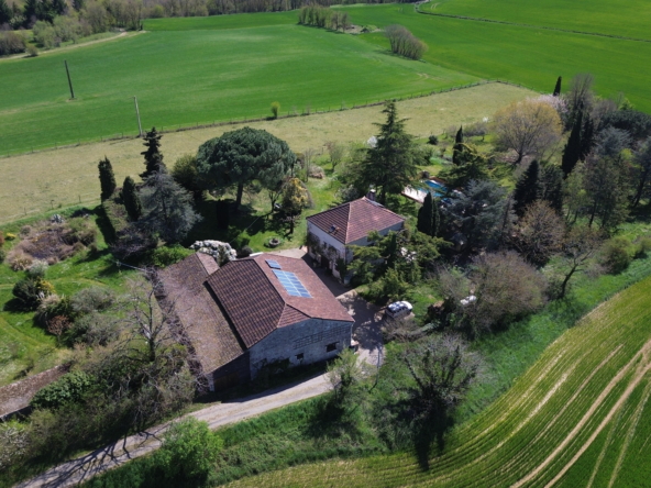 stone farmhouse with gite